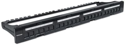 Intellinet 720427 24 poorten Netwerkpatchpaneel 483 mm (19) Zonder connectoren 1 HE Niet ingericht