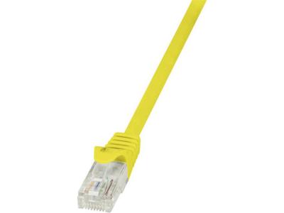 LogiLink CP1067U RJ45 Netwerkkabel, patchkabel CAT 5e U/UTP 3.00 m Geel Snagless 1 stuk(s)