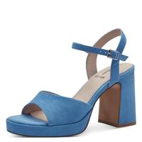 s.Oliver 5-28319-42 Damessandalen met hak, blauw, 40 EU