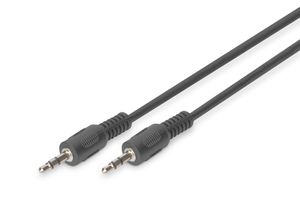 Digitus 3.5mm M/M, 2.5 m audio kabel 2,5 m Zwart