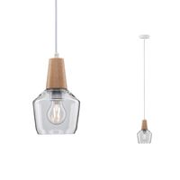 Paulmann Neordic Ylvie 79745 Hanglamp LED E27 20 W Hout, Helder - thumbnail