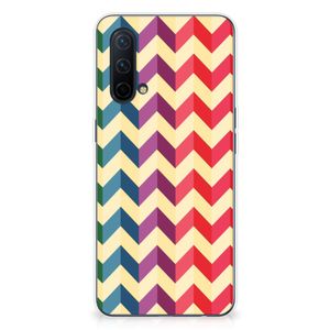 OnePlus Nord CE 5G TPU bumper Zigzag Multi Color