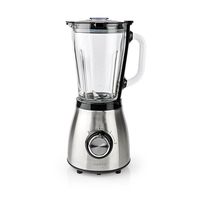 Nedis KABL350CAL blender 1,5 l Blender voor op aanrecht 800 W Zwart, Zilver