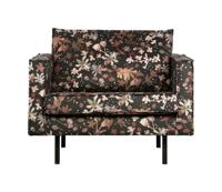 BePureHome Fauteuil 'Rodeo' Velvet, kleur Flower Chestnut
