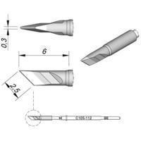 JBC Tools C105112 Soldeerpunt Mesvorm, recht Grootte soldeerpunt 0.3 mm Inhoud: 1 stuk(s)