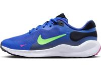 NIKE Revolution 7 (GS), laag, Lt Ultramarine Lime Blast Dark Obsidiaan, 39 EU