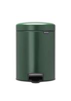 Brabantia NewIcon Prullenbak, Kunststof Binnenemmer, Pine Green, 5 Liter