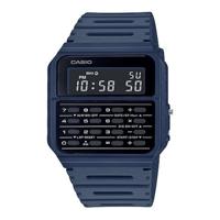 Casio Digitaal CA-53WF-2B, Casio Collectie Retro Mens Digitale Horloge Met Plastic Blauwe Band Ca-53wf-2bdf, 34MM, Digitaal