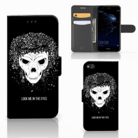 Telefoonhoesje met Naam Huawei P10 Lite Skull Hair - thumbnail