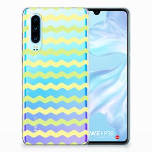 Huawei P30 TPU bumper Waves Yellow