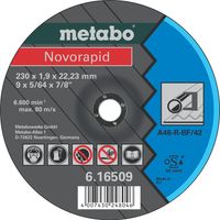 Metabo Accessoires Doorslijpschijf Ø 115x1,0x22,23 mm Staal Novorapid - 25 stuks - 616505000 - thumbnail