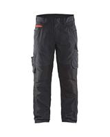 Blaklader 14951330 serviceshorts met nagelzakken, zwart/rood, maat C62