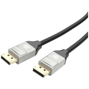 j5create JDC42 DisplayPort-kabel DisplayPort Aansluitkabel DisplayPort-stekker 1.80 m Zwart/grijs Vergulde steekcontacten