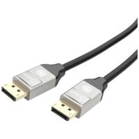 j5create JDC42 DisplayPort-kabel DisplayPort Aansluitkabel DisplayPort-stekker 1.80 m Zwart/grijs Vergulde steekcontacten - thumbnail