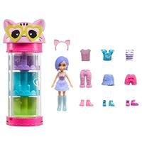 Polly Pocket Kittenset met draaibare kast in carrouselstijl