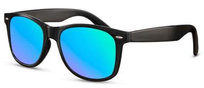 CWI zonnebril unisex wayfarer zwart/blauw (CWI2492)