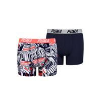 Puma Boys AOP Boxershorts Navy/Red 2-pack-170-176