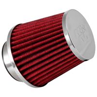 K&N RG-Serie universeel vervangingsfilter met 3 aansluitdiameters - Lengte 114mm - Rood (RG-1003RD-L RG1003RDL