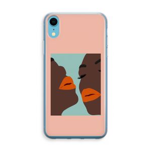 Orange lips: iPhone XR Transparant Hoesje