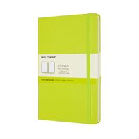 Notitieboek Moleskine large 130x210mm blanco hard cover lemon green