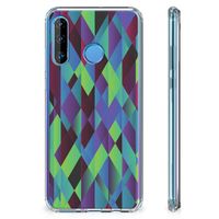 Huawei P30 Lite Shockproof Case Abstract Green Blue