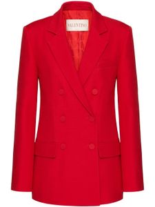 Valentino Garavani blazer Crepe Couture à boutonnière croisée - Rouge