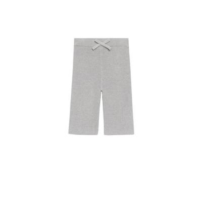 Mango Kids regular fit broek met biologisch katoen grijs