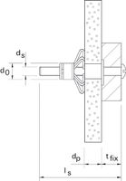 Fischer HM 5 x 52 S Hollewandplug 52 mm 10 mm 519774 50 stuk(s) - thumbnail