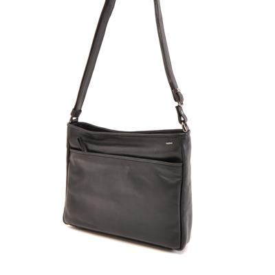 Berba Crossover Double Schoudertas Soft Zwart