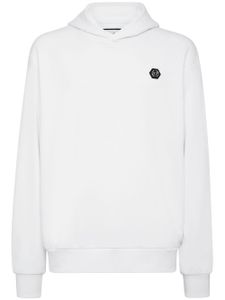 Philipp Plein hoodie à patch logo - Blanc