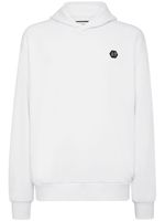 Philipp Plein hoodie à patch logo - Blanc - thumbnail