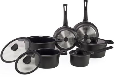 Keramische pannenset 10-delig | Inductie pannen