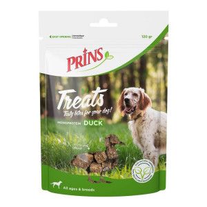 Prins Treats Duck (eend) hondensnack (120g) 2 stuks