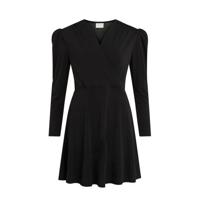 VILA overslagjurk Elbas zwart