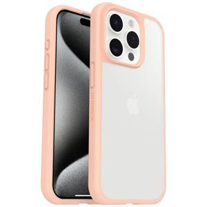 Otterbox React Backcover Apple iPhone 15 Pro Transparant, Peach Inductieve lading