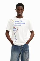 Korte mouwen T-shirt party animal - WHITE - L - thumbnail