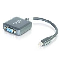 C2G 20CM Mini DisplayPort manspersoon to VGA vrouwtje Full HD Adapter Black, HD Mini DP to VGA Compatible met Apple MacBook, Mac Mini, Mac Pro, Microsoft Surface Pro, Dell XPS en meer