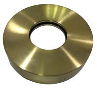 Losse rozet 1/2x11mm geborsteld messing