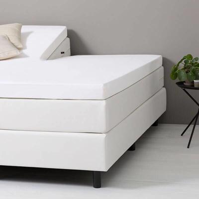 DD Verkoelend Splittopper Hoeslaken Katoen - Wit