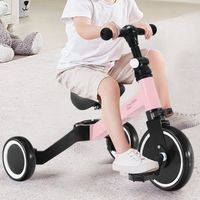 3-in-1 Kleuterfiets Driewielige Babydriewieler Speelgoed voor Binnen en Buiten Roze