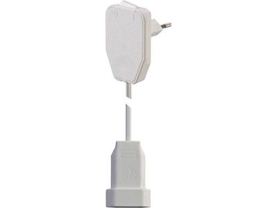 NVB 104580 Stroom Verlengkabel Wit 3.00 m H03VVH2-F 2X 0,75 mm² Met tussenschakelaar