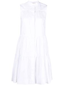 Blanca Vita robe-chemise en coton à volants superposés