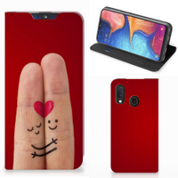 Samsung Galaxy A20e Hippe Standcase Liefde - Origineel Romantisch Cadeau - thumbnail