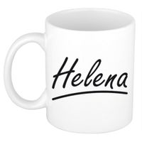 Naam cadeau mok / beker Helena met sierlijke letters 300 ml - thumbnail