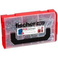 fischer Fixtainer DuoPower plugschroef, voorgesorteerde assortimentdoos met 210 schroeven, geschikt voor vele pluggen (DUOPWER en DUOBLADE), universele set voor bevestiging