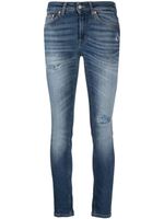 DONDUP jean skinny à patch logo - Bleu