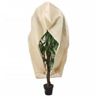 vidaXL Plantenhoezen met ritssluiting 2 st 70 g/m² 1,55x1,55 m, plantafdekking, vorstbescherming, plantenhoes voor de winter