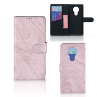 Nokia 5.3 Bookcase Marble Pink - Origineel Cadeau Vriendin - thumbnail