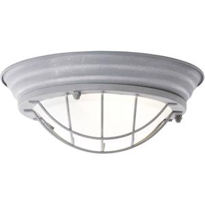 Brilliant 94491/70 Typhoon Plafondlamp LED E27 30 W Beton-grijs, Wit