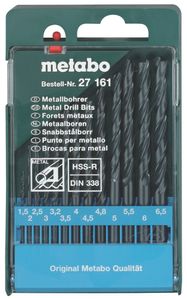 Metabo Accessoires Borencassette, 13 spiraalboren HSS R - 627161000